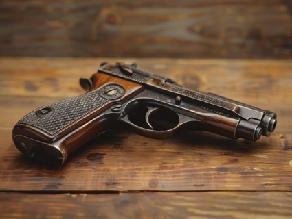 Hunting weapon, revolver, sporting weapon, AI generated
