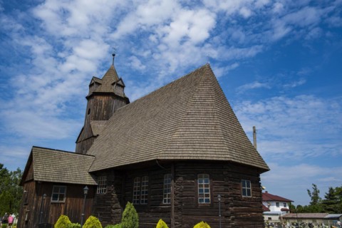 Schoenfeld Schrothholzkirche Hl. Dreifaltigkeit, a heritage-protected building from 1623 in
