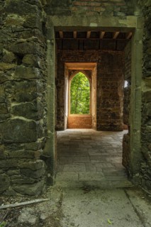 The Pillnitz Ruins, an artificial neo-Gothic ruin from 1785 and a lost place on a hill in Pillnitz,