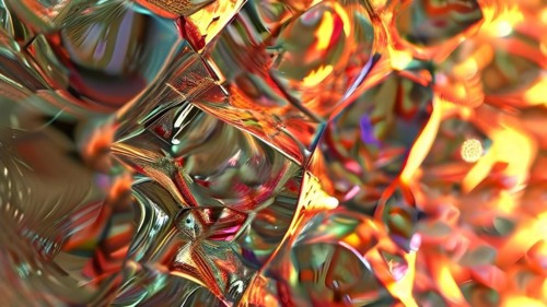 AI generated sequence of photos transitioning through a range of digital distortions symbolizing