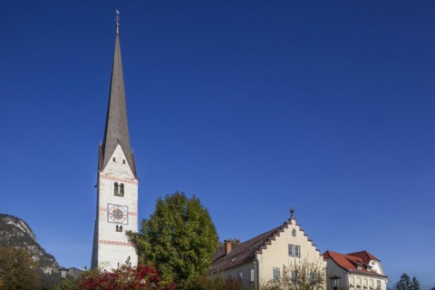 Old parish church of St Martin, Partenkirchen district, Garmisch-Partenkirchen, Werdenfelser Land,