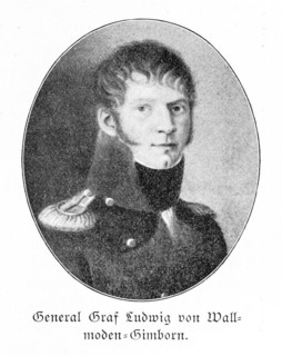 Portrait of General Count Ludwig von Wallmoden-Gimborn, portrait of a young man with whiskers in