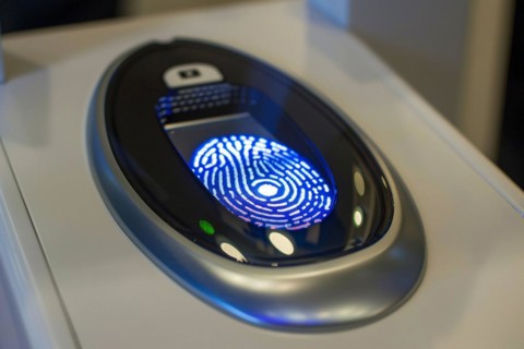 Fingerprint security device. KI generiert, generiert, AI generated
