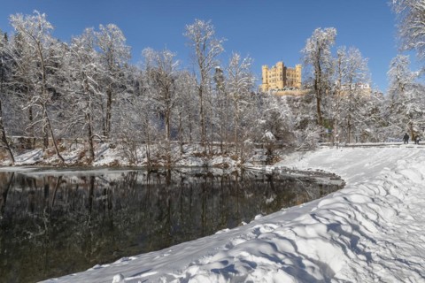 Hohenschwangau Castle, Schwangau near Fuessen, Allgaeu, Bavaria, Germany, Fuessen, Bavaria,