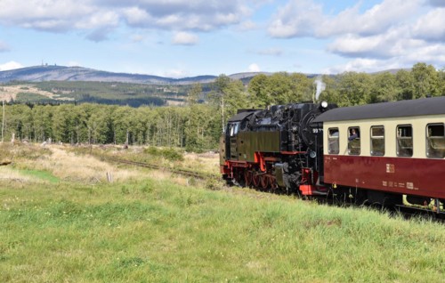 The Harz Narrow Gauge Railway, Brocken Railway, Selketal Railway in the Harz Mountains,