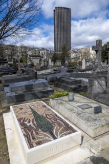 Tour Montparnasse, graves Montparnasse cemetery, Paris, France, Europe