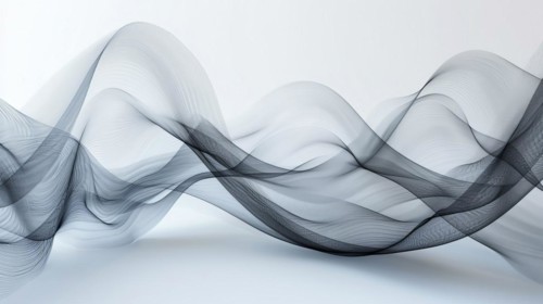 Ethereal abstract blue waves with a calming presence, ai generated, AI generated