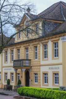 Cavalier building Rossi House opposite Rastatt Palace, former residence of the Margraves of