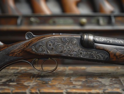 Hunting rifle, sporting rifle, AI generated