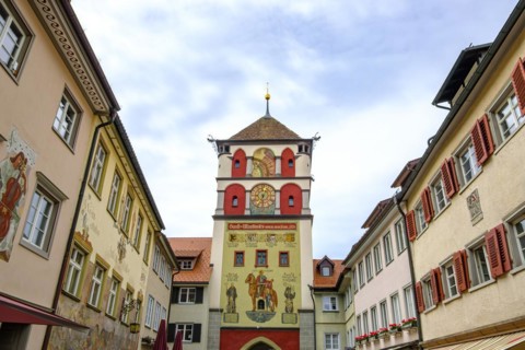 The Martinstor, also known as the Lindauer Tor, is one of the three remaining town gates in Wangen