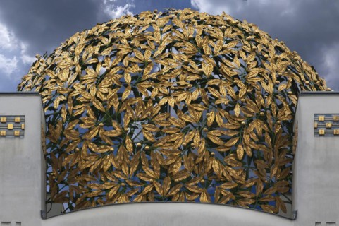Dome of the Exhibition Centre of the Vienna Secession (Viennese Art Nouveau), 1898, designed by
