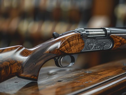 Hunting rifle, sporting rifle, AI generated