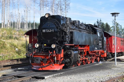 The Harz Narrow Gauge Railway, Brocken Railway, Selketal Railway in the Harz Mountains,