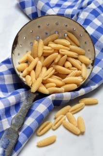 Malloreddus, Sardinian gnocchetti, traditional pasta variety from Sardinia, Italy, Europe