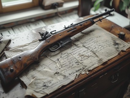 Hunting rifle, sporting rifle, AI generated