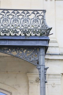Municipal theatre, Theatre a l'Italienne with balcony railing designed by Hector Guimard in Art