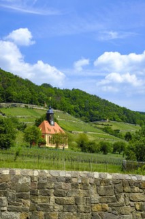 The Weinbergkirche Pillnitz a baroque church in the royal vineyard of Pillnitz, Dresden, Saxony,