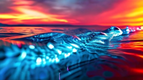 AI generated sequence of photos transitioning through a range of digital distortions symbolizing