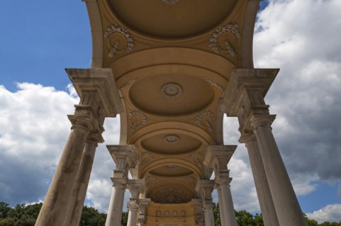 Arcade of the Gloriette, built in 1775, Schoenbrunn Palace Park, Schoenbrunn, Vienna, Austria,