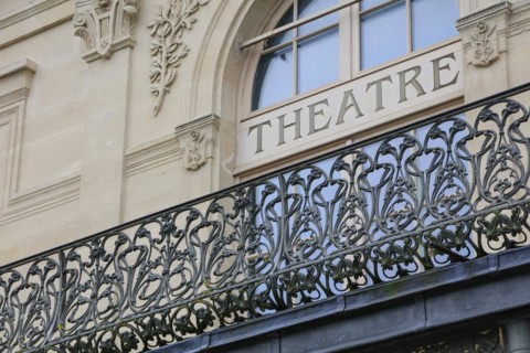 Municipal theatre, Theatre a l'Italienne with balcony railing designed by Hector Guimard in Art