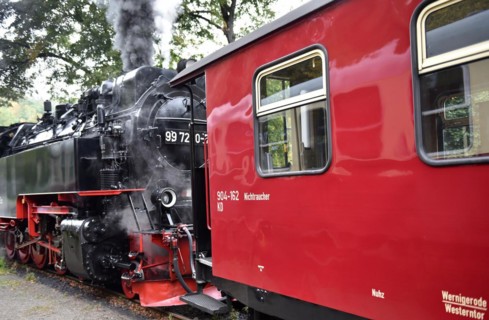 The Harz Narrow Gauge Railway, Brocken Railway, Selketal Railway in the Harz Mountains,