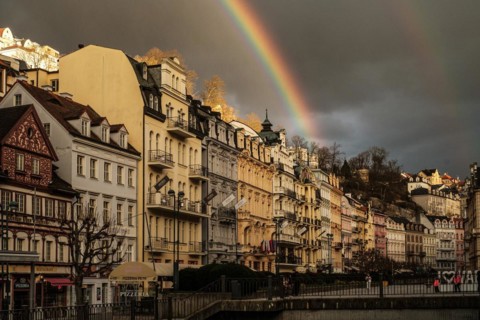 Weather, rainbow, spring, spa, wellness, travel, holiday, relaxation, spa centre, thermal spring,