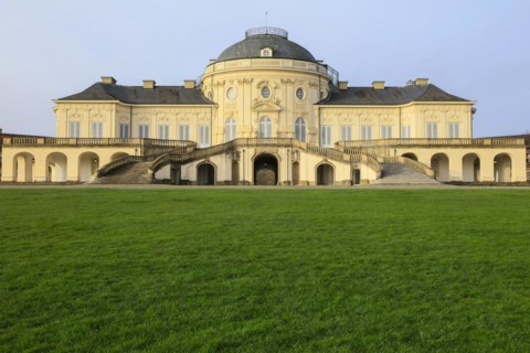 Rococo-style hunting and pleasure palace Schloss Solitude, built by Duke Carl Eugen von