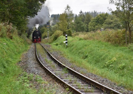 The Harz Narrow Gauge Railway, Brocken Railway, Selketal Railway in the Harz Mountains,