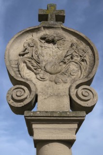 Wayside shrine at St Bartholomew's, 18th century, Kleineibstadt, Lower Franconia, Bavaria, Germany,