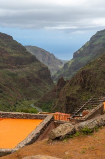 Views of the beautiful Barranco de Guayadeque in Gran Canaria, Canary Islands