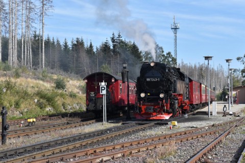 The Harz Narrow Gauge Railway, Brocken Railway, Selketal Railway in the Harz Mountains,