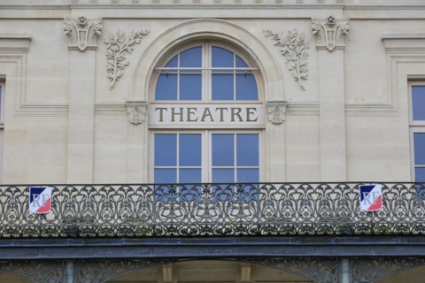 Municipal theatre, Theatre a l'Italienne with balcony railing designed by Hector Guimard in Art
