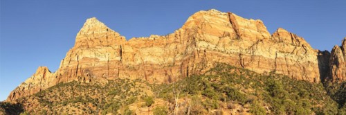 Watchman Mountain, Zion National Park, Colorado Plateau, Utah, USA, Zion National Park, Utah, USA,