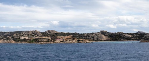 Rocky coast, panoramic view, near Palau, Sardinia, Italy, Europe