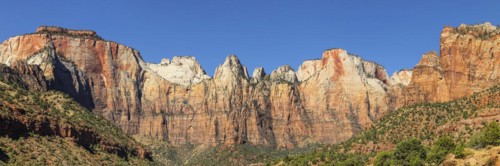 The West Temple, Zion National Park, Colorado Plateau, Utah, USA, Zion National Park, Utah, USA,