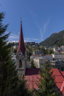 Panorama of Bad Gastein, church, hotels