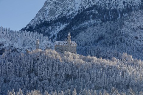 Neuschwanstein Castle, Schwangau near Fuessen, Allgaeu, Bavaria, Germany, Fuessen, Bavaria,