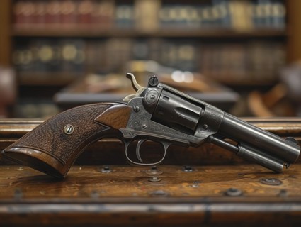 Hunting weapon, revolver, sporting weapon, AI generated