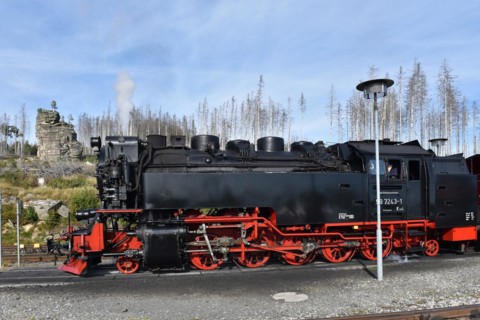 The Harz Narrow Gauge Railway, Brocken Railway, Selketal Railway in the Harz Mountains,