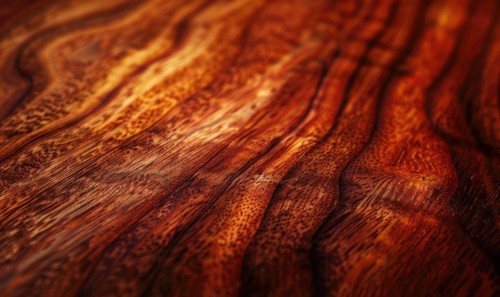 Background made of exotic tigerwood veneer AI generated