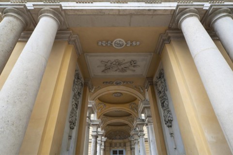 Arcade of the Gloriette, built in 1775, Schoenbrunn Palace Park, Schoenbrunn, Vienna, Austria,