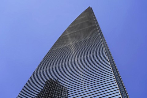 The 632 metre high Shanghai Tower, nicknamed The Twist, Shanghai, People's Republic of China, A