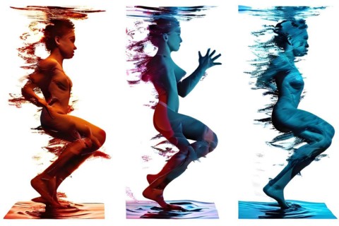 AI generated sequence of photos transitioning through a range of digital distortions symbolizing