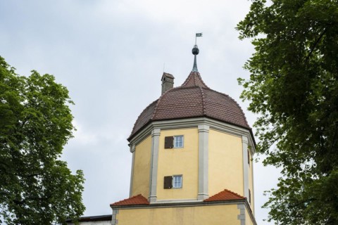 The Westertor, one of Memmingen's historic city gates, in the west of the old town centre of