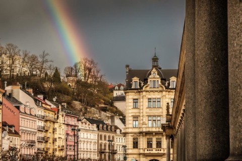 Weather, rainbow, spring, spa, wellness, travel, holiday, relaxation, spa centre, thermal spring,