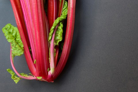 Chard with red stems, Beta vulgaris