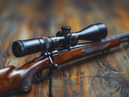 Hunting rifle, sporting rifle, AI generated