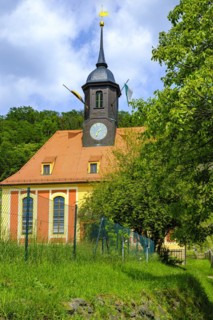 The Weinbergkirche Pillnitz a baroque church in the royal vineyard of Pillnitz, Dresden, Saxony,