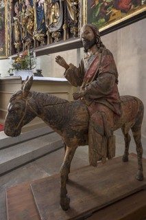 Hersbrucker Palmesel, carved from 16th century lime wood, on loan from the German National Museum