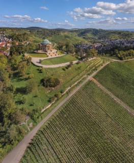 Burial chapel in the vineyards near Stuttgart-Rotenberg, Baden-Wuerttemberg, Germany, Rotenberg,